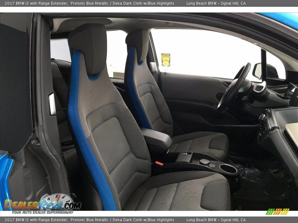 2017 BMW i3 with Range Extender Protonic Blue Metallic / Deka Dark Cloth w/Blue Highlights Photo #6