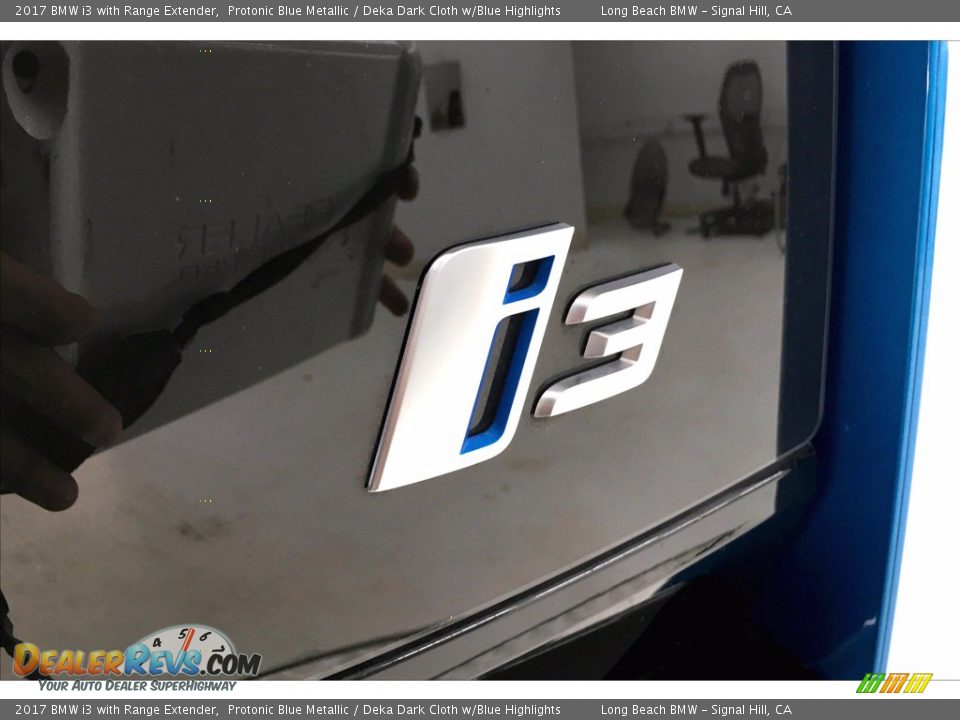 2017 BMW i3 with Range Extender Protonic Blue Metallic / Deka Dark Cloth w/Blue Highlights Photo #7
