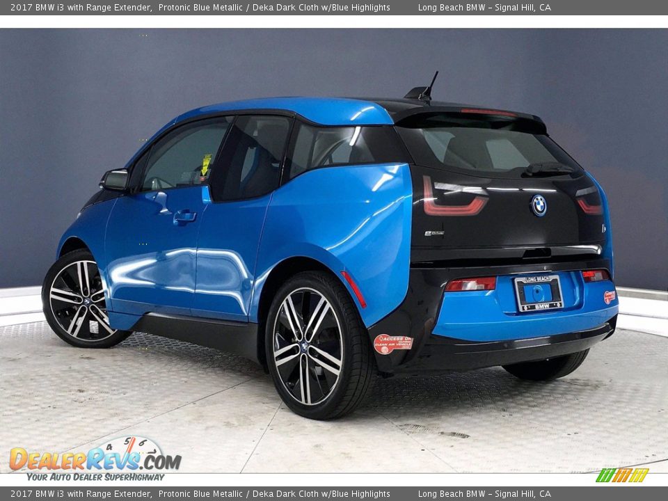 2017 BMW i3 with Range Extender Protonic Blue Metallic / Deka Dark Cloth w/Blue Highlights Photo #10