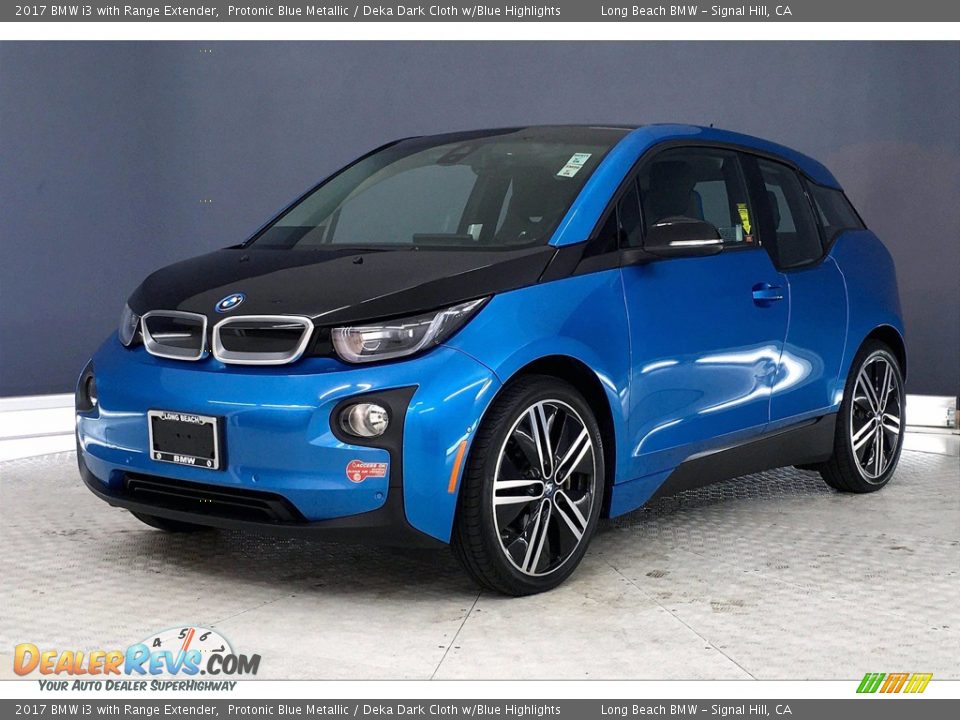 2017 BMW i3 with Range Extender Protonic Blue Metallic / Deka Dark Cloth w/Blue Highlights Photo #12