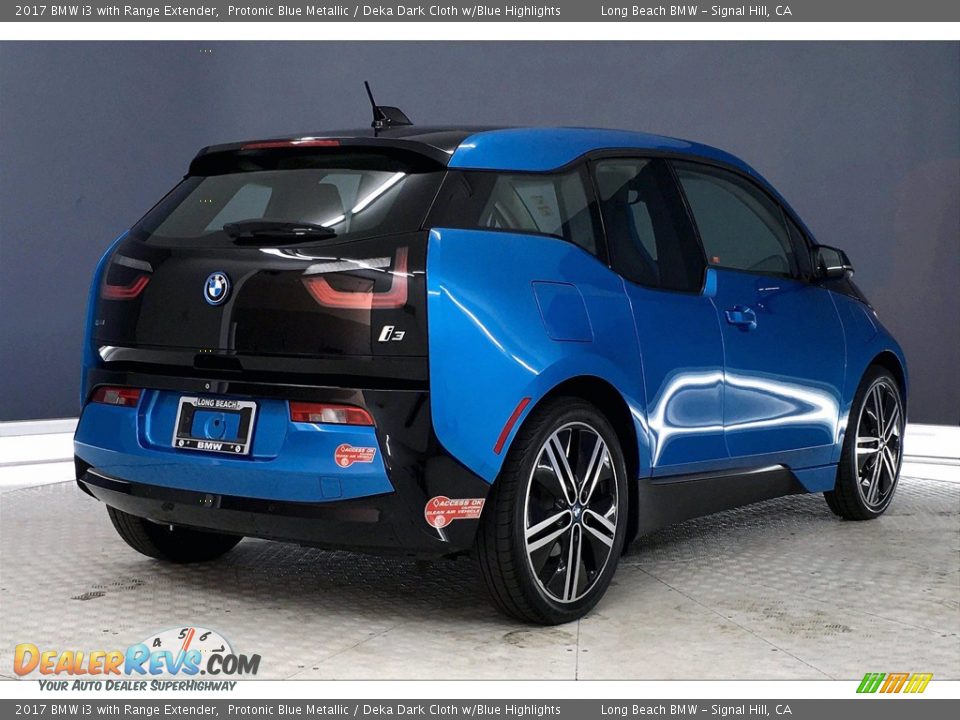 2017 BMW i3 with Range Extender Protonic Blue Metallic / Deka Dark Cloth w/Blue Highlights Photo #13