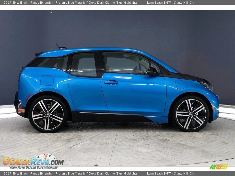 2017 BMW i3 with Range Extender Protonic Blue Metallic / Deka Dark Cloth w/Blue Highlights Photo #14
