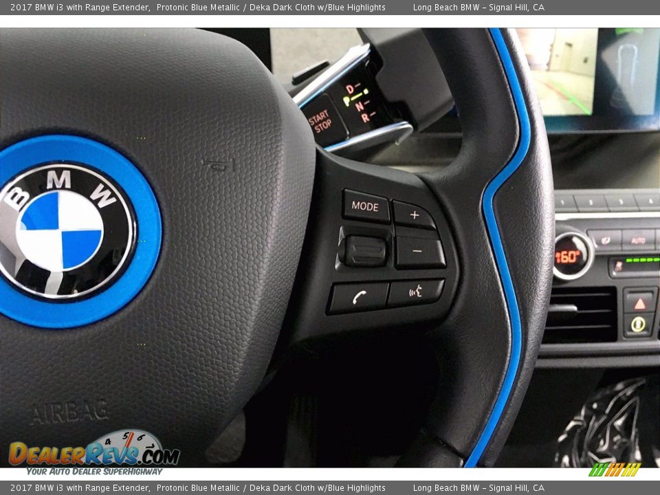 2017 BMW i3 with Range Extender Protonic Blue Metallic / Deka Dark Cloth w/Blue Highlights Photo #19