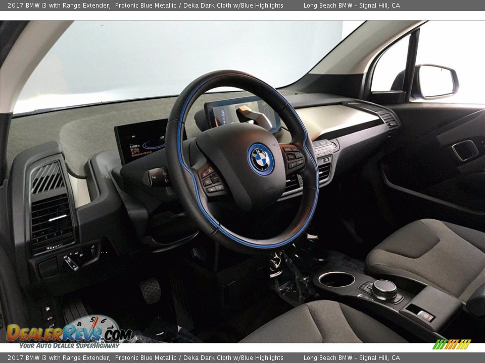 2017 BMW i3 with Range Extender Protonic Blue Metallic / Deka Dark Cloth w/Blue Highlights Photo #21