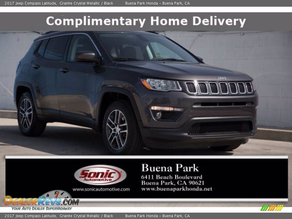 2017 Jeep Compass Latitude Granite Crystal Metallic / Black Photo #1