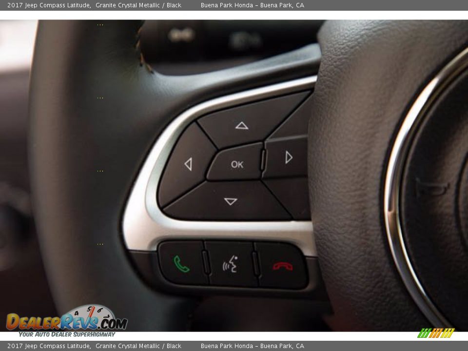 2017 Jeep Compass Latitude Granite Crystal Metallic / Black Photo #12