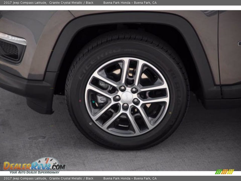 2017 Jeep Compass Latitude Granite Crystal Metallic / Black Photo #34
