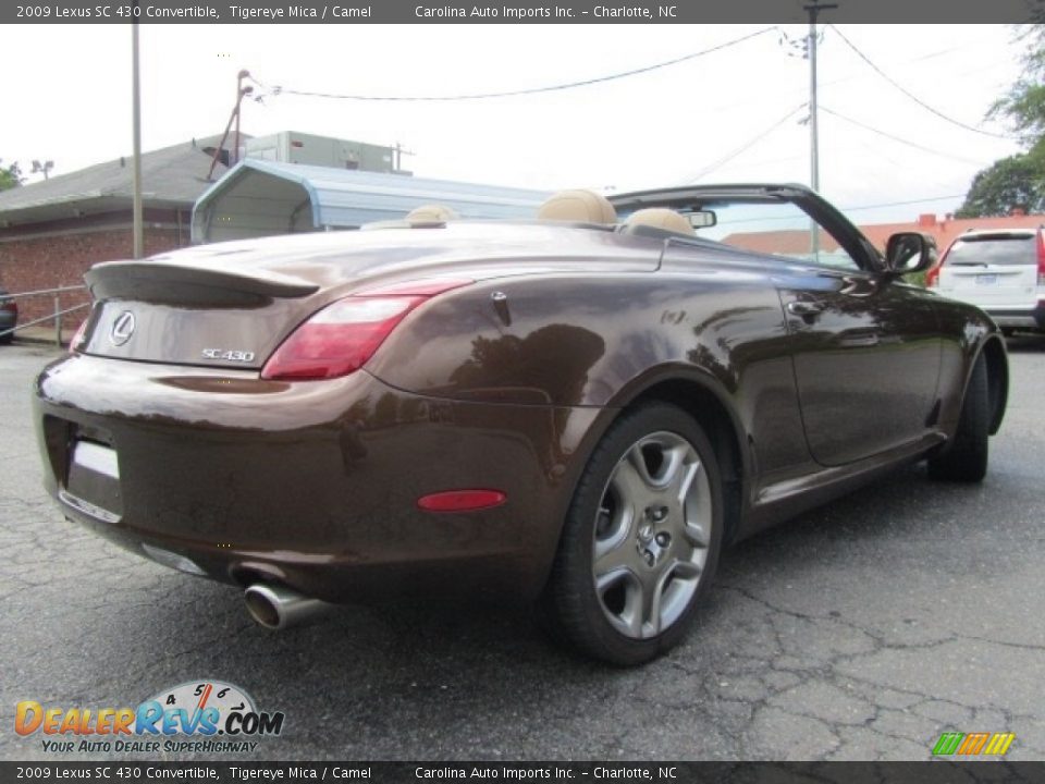 2009 Lexus SC 430 Convertible Tigereye Mica / Camel Photo #10