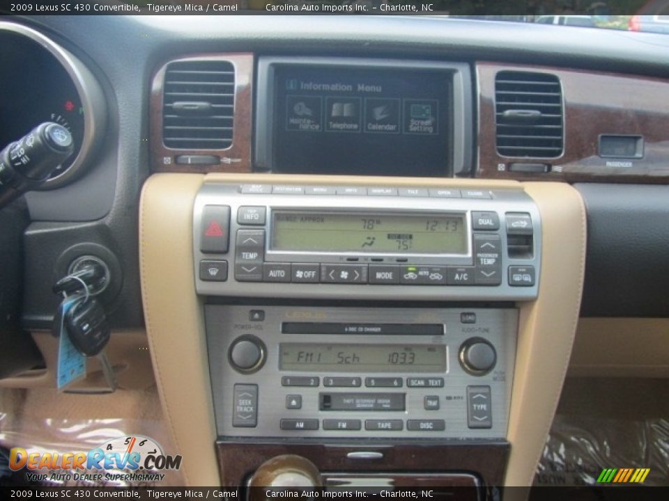 Controls of 2009 Lexus SC 430 Convertible Photo #14