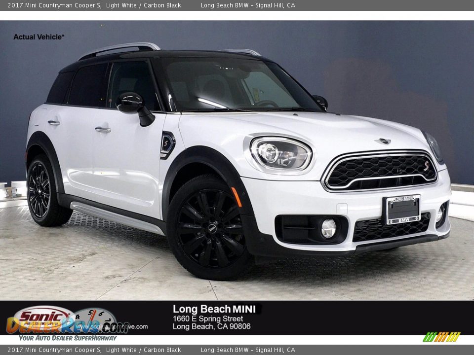 2017 Mini Countryman Cooper S Light White / Carbon Black Photo #1