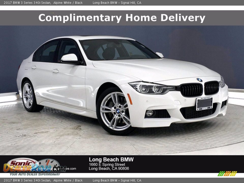 2017 BMW 3 Series 340i Sedan Alpine White / Black Photo #1