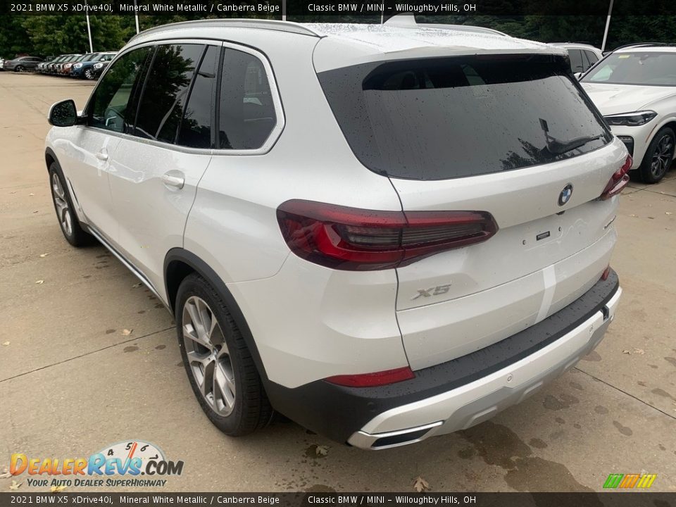 2021 BMW X5 xDrive40i Mineral White Metallic / Canberra Beige Photo #2