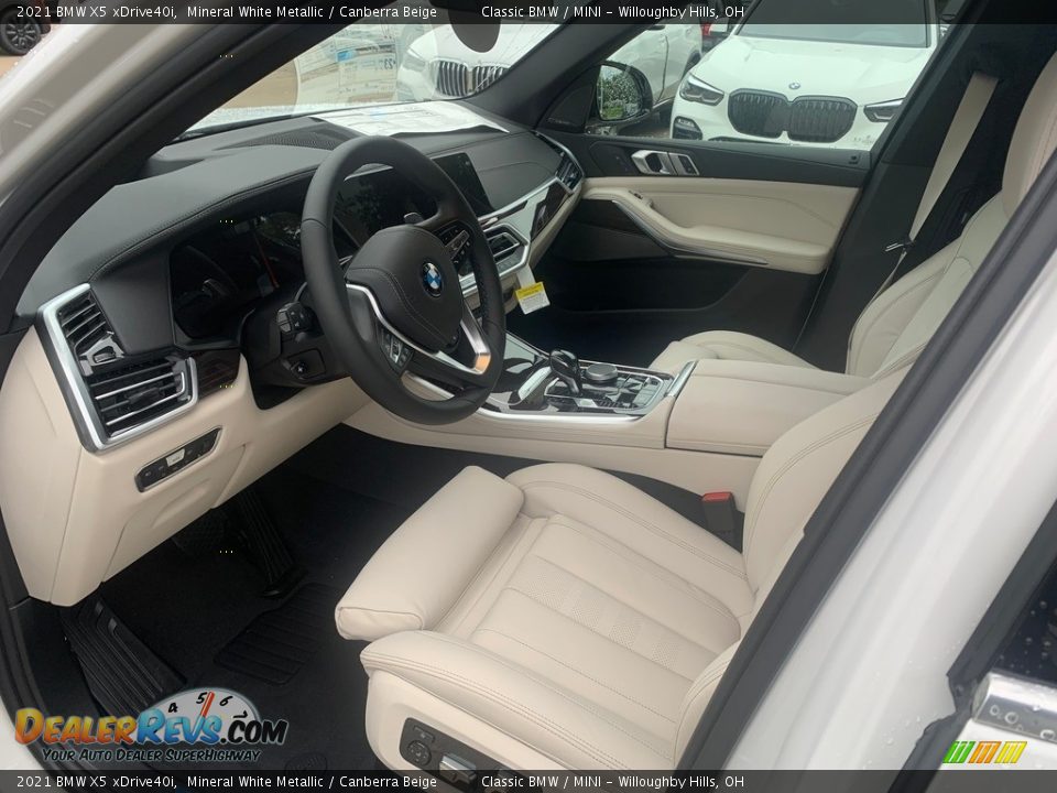 Canberra Beige Interior - 2021 BMW X5 xDrive40i Photo #3