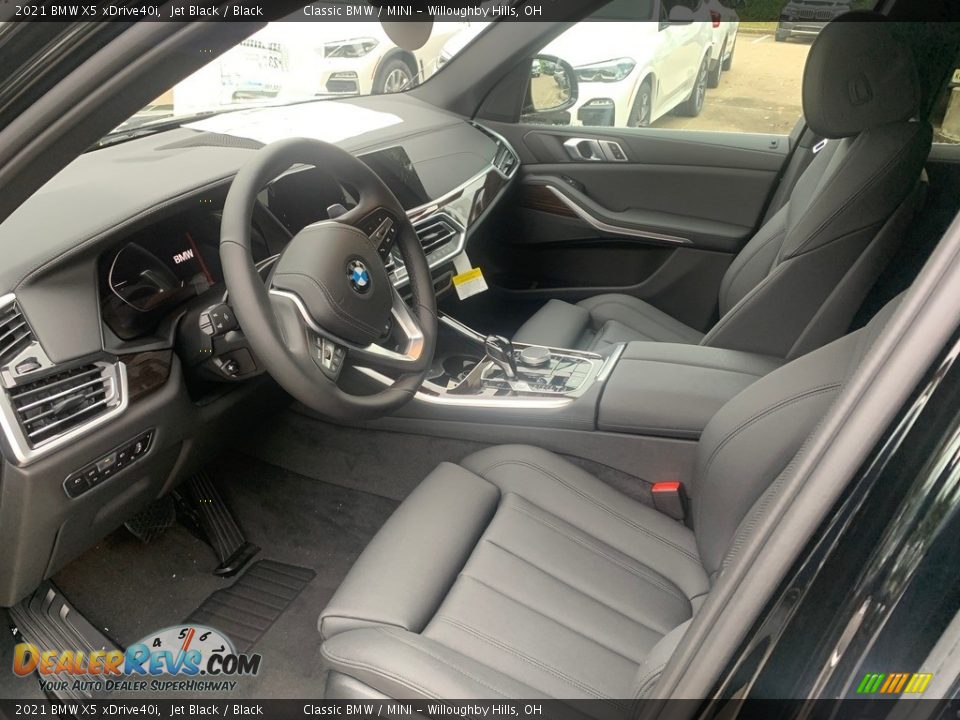 Black Interior - 2021 BMW X5 xDrive40i Photo #3