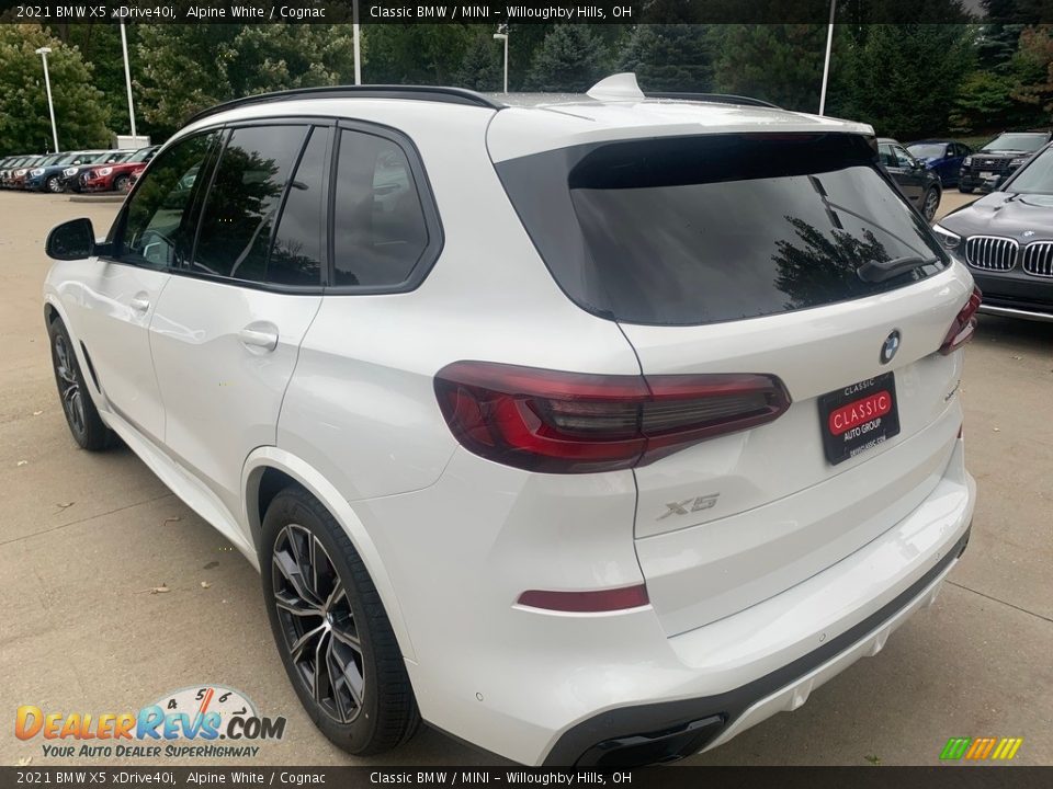 2021 BMW X5 xDrive40i Alpine White / Cognac Photo #2