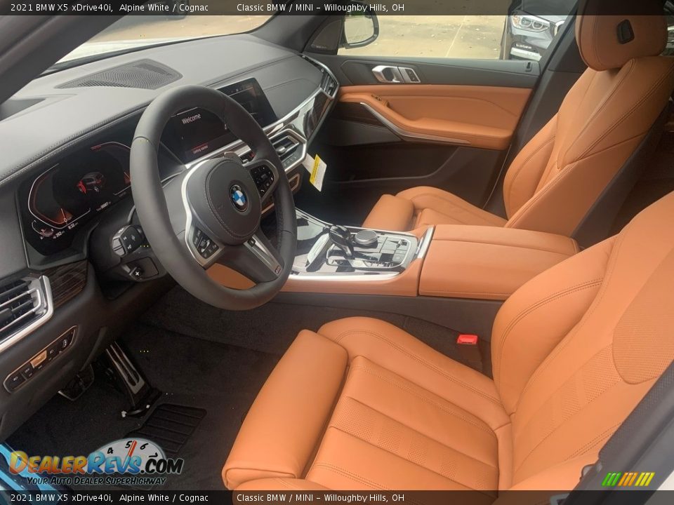 Cognac Interior - 2021 BMW X5 xDrive40i Photo #3