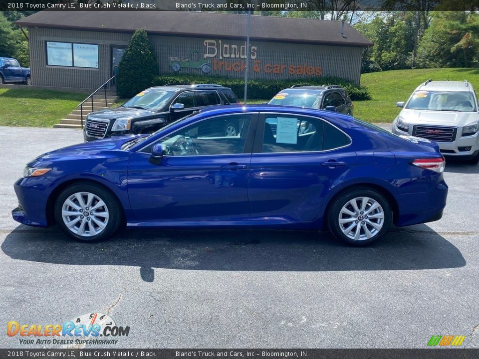 2018 Toyota Camry LE Blue Crush Metallic / Black Photo #1