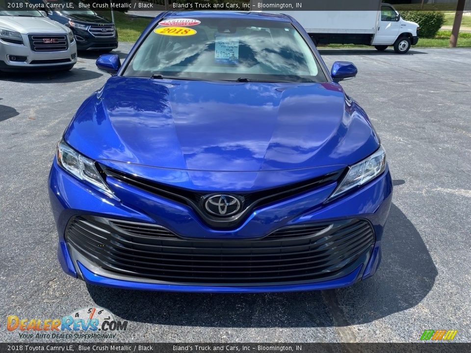 2018 Toyota Camry LE Blue Crush Metallic / Black Photo #3