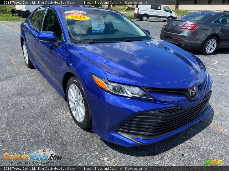 2018 Toyota Camry LE Blue Crush Metallic / Black Photo #4