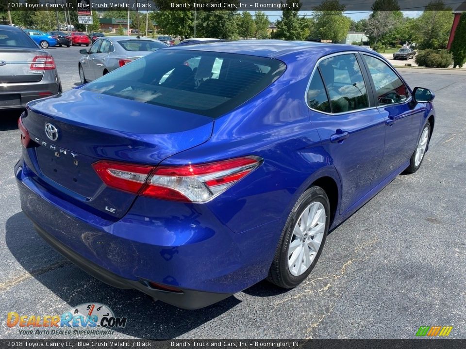 2018 Toyota Camry LE Blue Crush Metallic / Black Photo #6