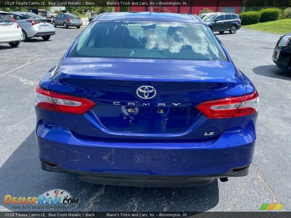 2018 Toyota Camry LE Blue Crush Metallic / Black Photo #7