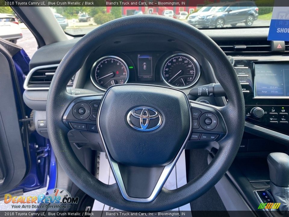 2018 Toyota Camry LE Blue Crush Metallic / Black Photo #16