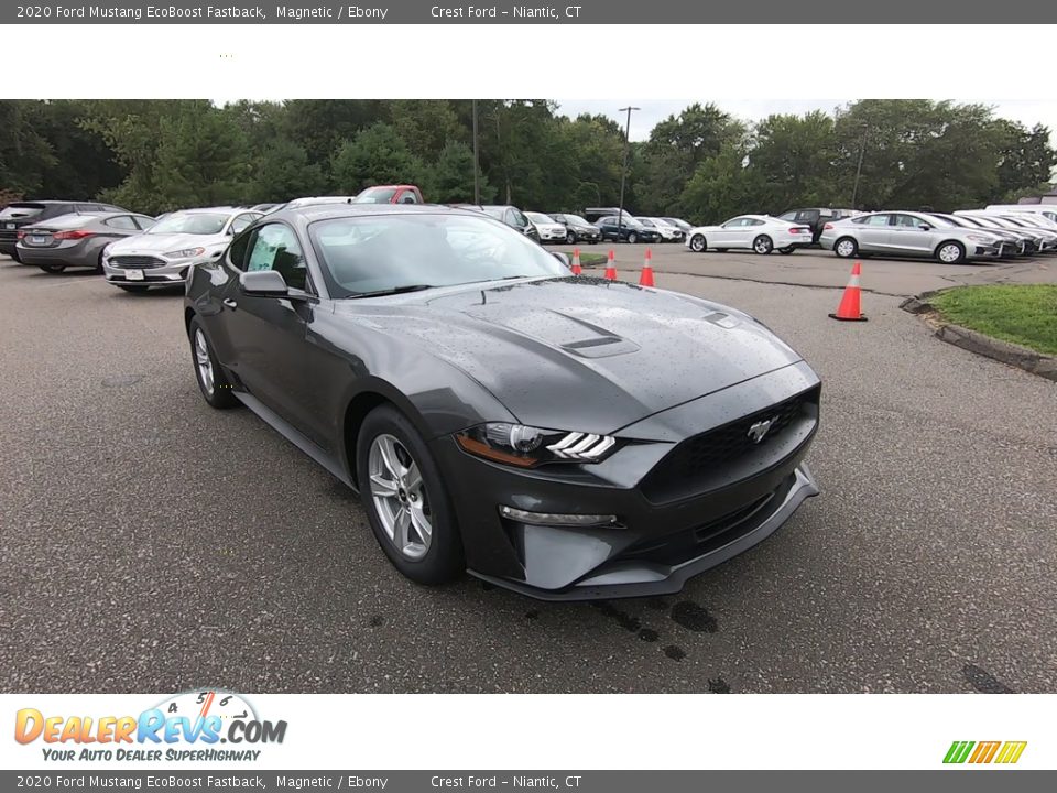 2020 Ford Mustang EcoBoost Fastback Magnetic / Ebony Photo #1