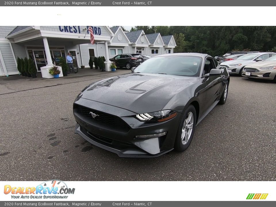 2020 Ford Mustang EcoBoost Fastback Magnetic / Ebony Photo #3