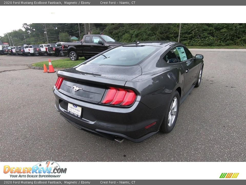 2020 Ford Mustang EcoBoost Fastback Magnetic / Ebony Photo #7