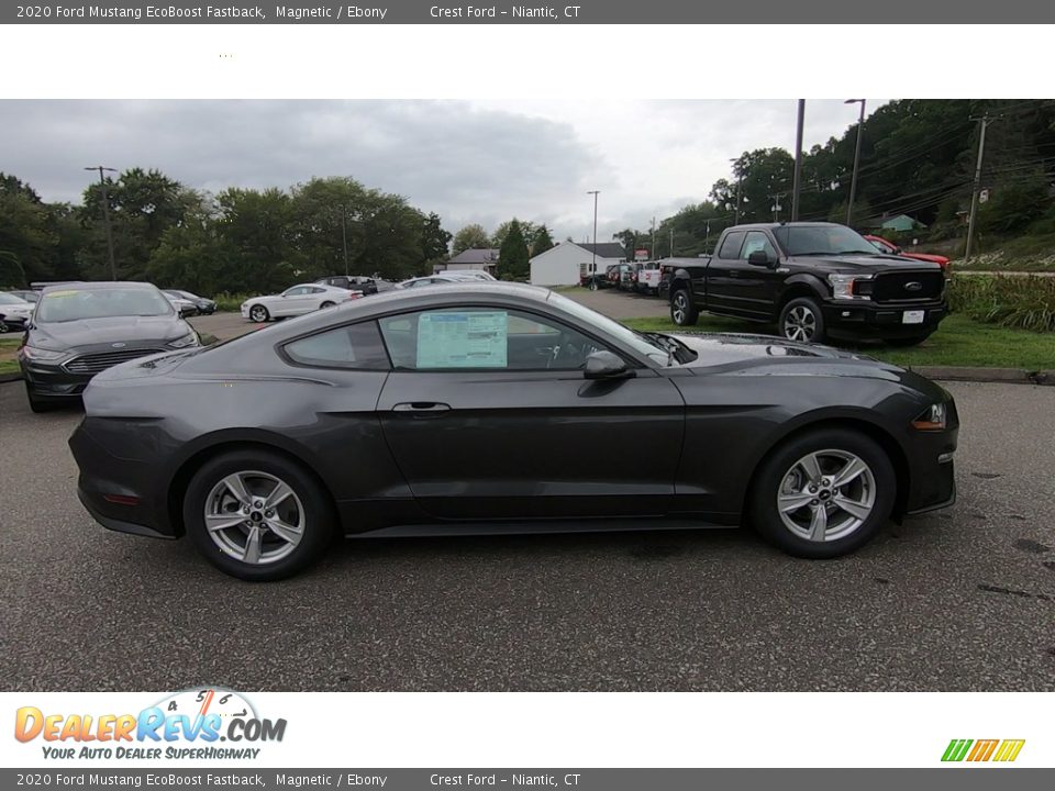 2020 Ford Mustang EcoBoost Fastback Magnetic / Ebony Photo #8