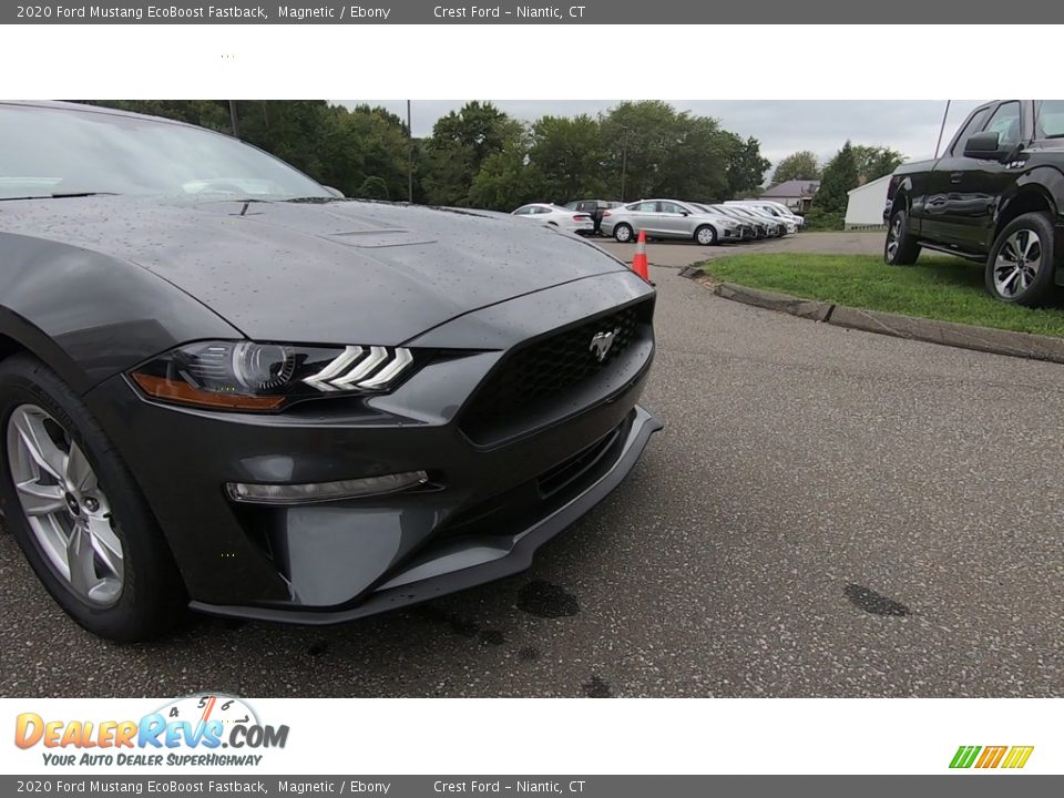 2020 Ford Mustang EcoBoost Fastback Magnetic / Ebony Photo #25