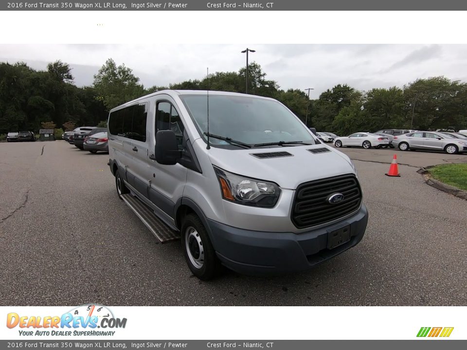 Front 3/4 View of 2016 Ford Transit 350 Wagon XL LR Long Photo #1