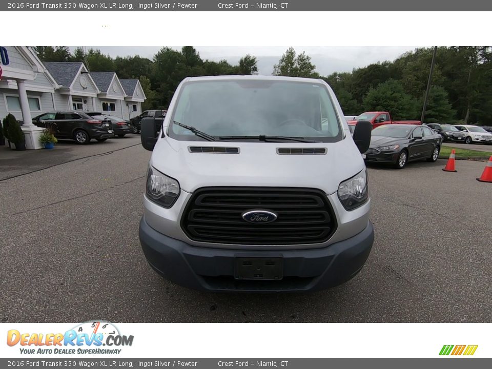 2016 Ford Transit 350 Wagon XL LR Long Ingot Silver / Pewter Photo #2