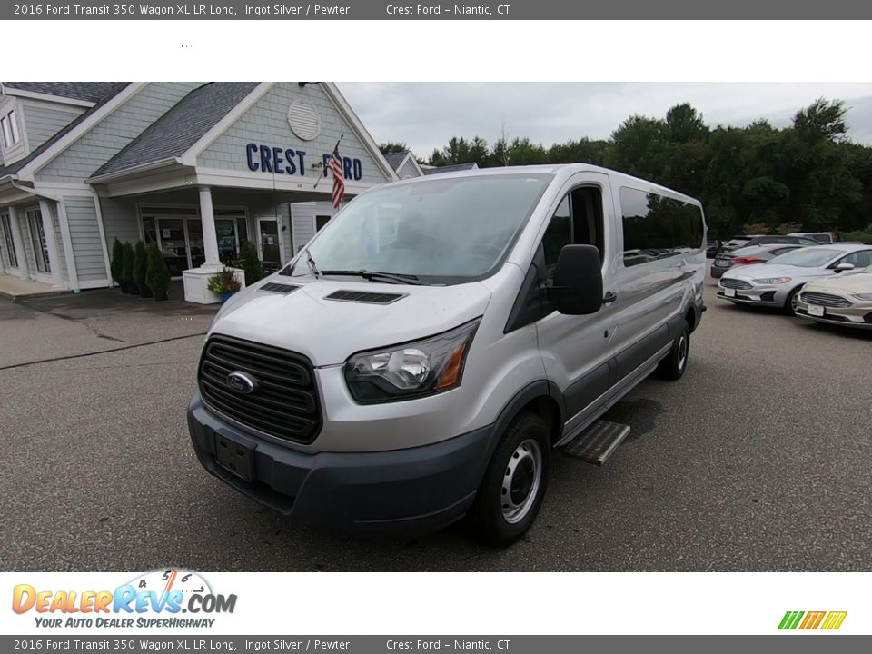 2016 Ford Transit 350 Wagon XL LR Long Ingot Silver / Pewter Photo #3