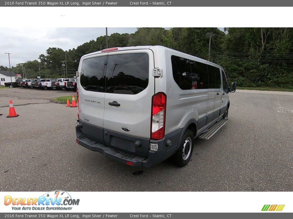 2016 Ford Transit 350 Wagon XL LR Long Ingot Silver / Pewter Photo #7