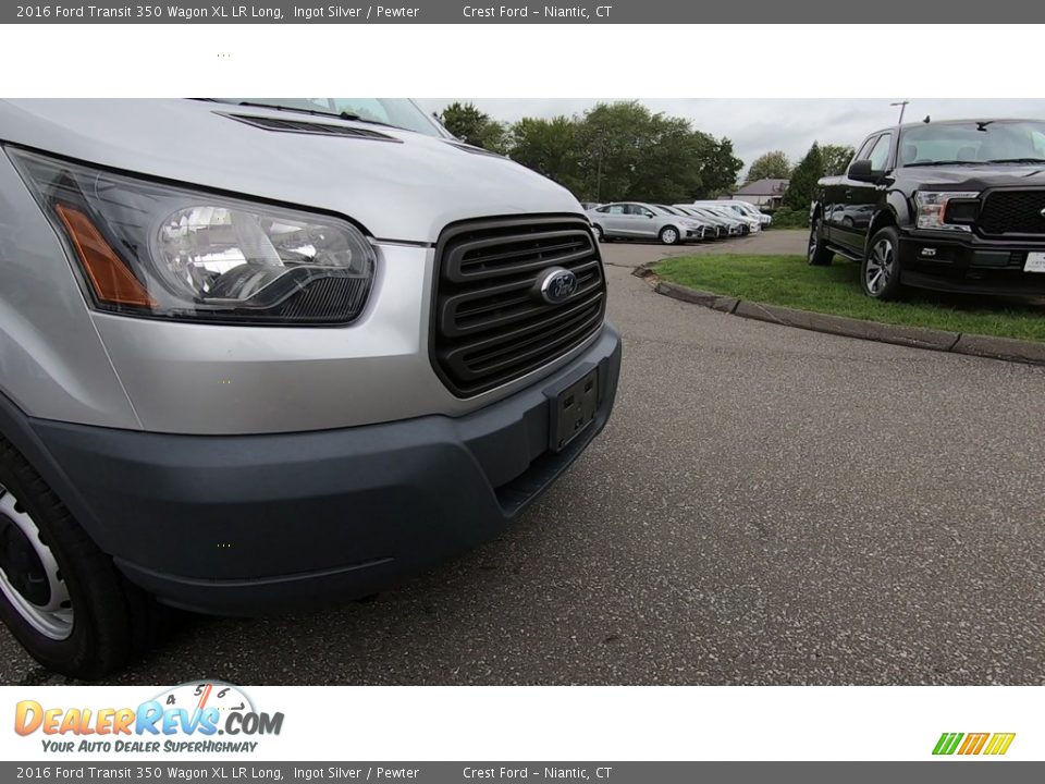 2016 Ford Transit 350 Wagon XL LR Long Ingot Silver / Pewter Photo #26