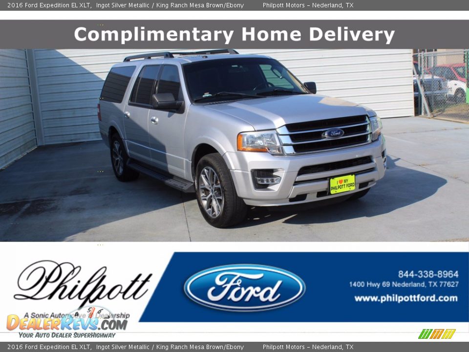 2016 Ford Expedition EL XLT Ingot Silver Metallic / King Ranch Mesa Brown/Ebony Photo #1
