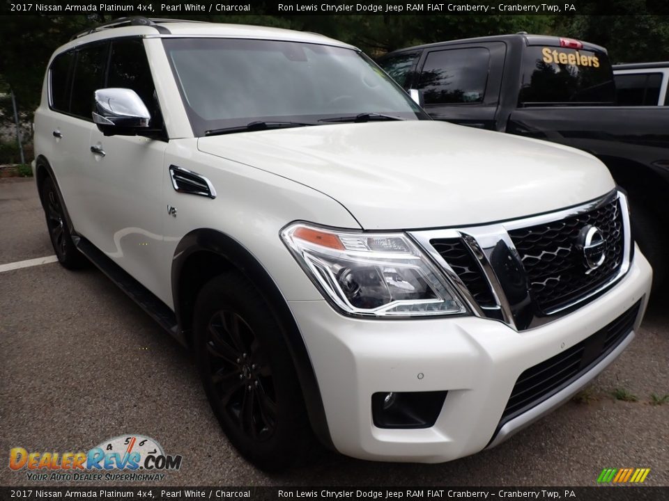 2017 Nissan Armada Platinum 4x4 Pearl White / Charcoal Photo #2