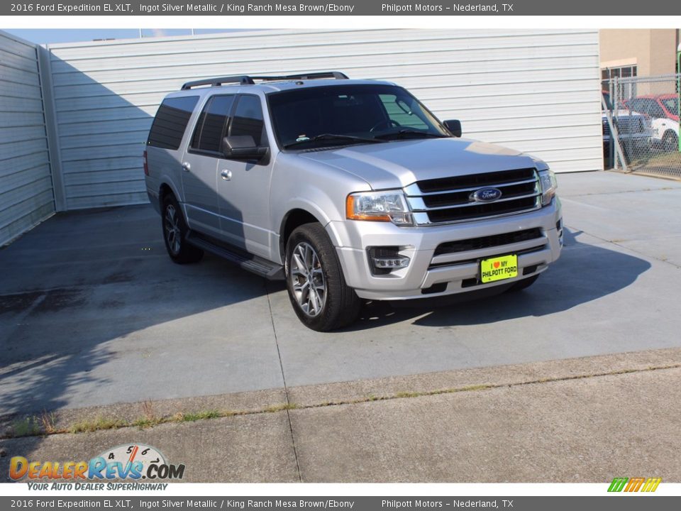 2016 Ford Expedition EL XLT Ingot Silver Metallic / King Ranch Mesa Brown/Ebony Photo #2