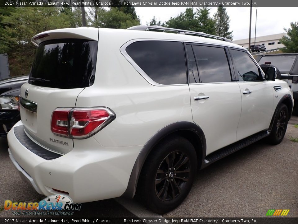 2017 Nissan Armada Platinum 4x4 Pearl White / Charcoal Photo #3