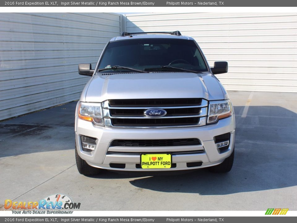 2016 Ford Expedition EL XLT Ingot Silver Metallic / King Ranch Mesa Brown/Ebony Photo #3