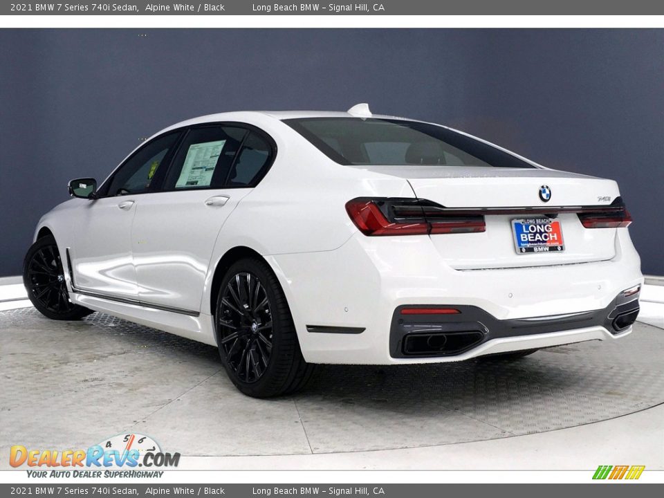 2021 BMW 7 Series 740i Sedan Alpine White / Black Photo #3