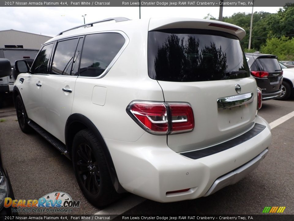 2017 Nissan Armada Platinum 4x4 Pearl White / Charcoal Photo #4