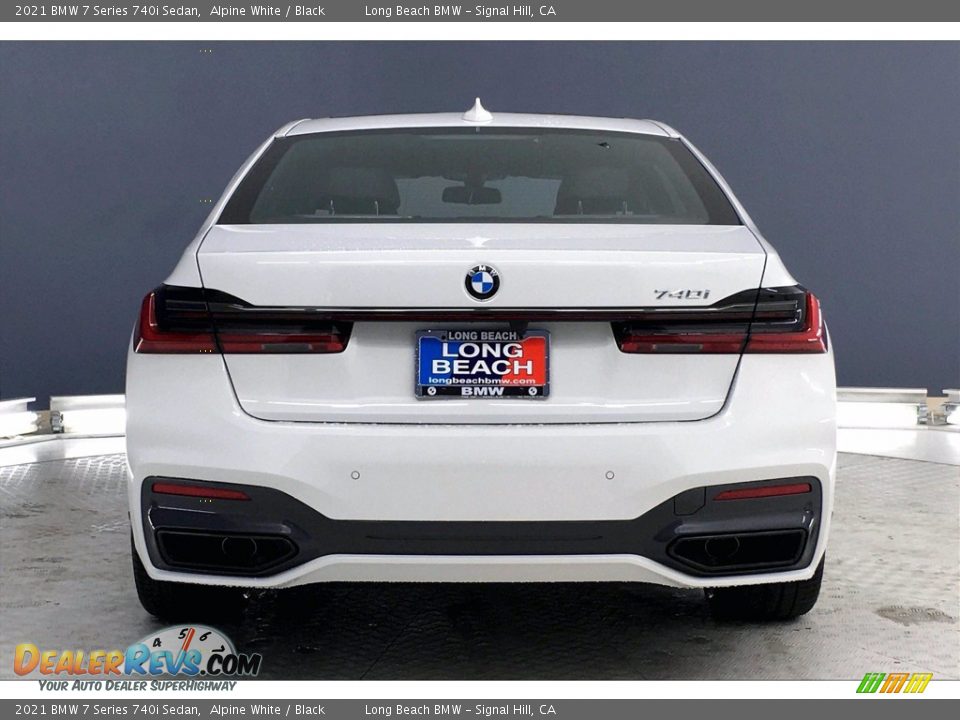 2021 BMW 7 Series 740i Sedan Alpine White / Black Photo #4