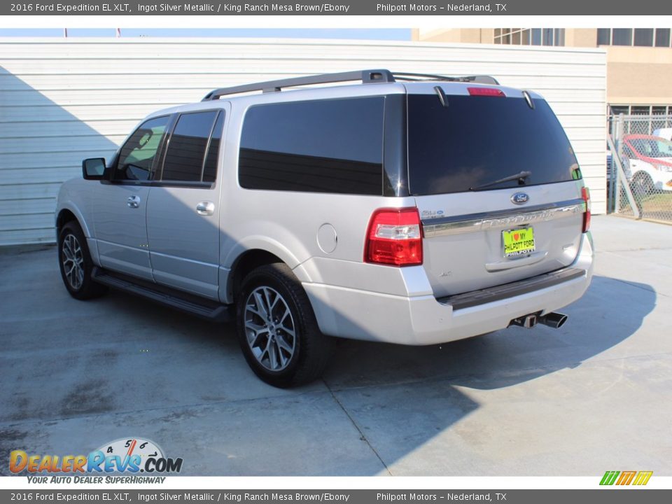 2016 Ford Expedition EL XLT Ingot Silver Metallic / King Ranch Mesa Brown/Ebony Photo #8