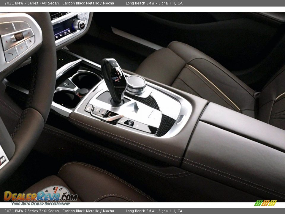 2021 BMW 7 Series 740i Sedan Carbon Black Metallic / Mocha Photo #8