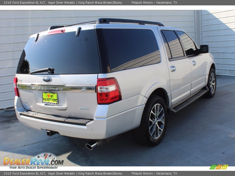 2016 Ford Expedition EL XLT Ingot Silver Metallic / King Ranch Mesa Brown/Ebony Photo #10
