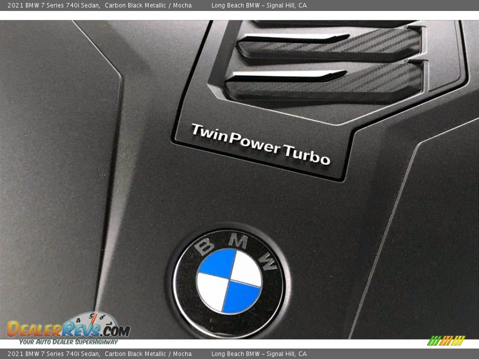 2021 BMW 7 Series 740i Sedan Carbon Black Metallic / Mocha Photo #11
