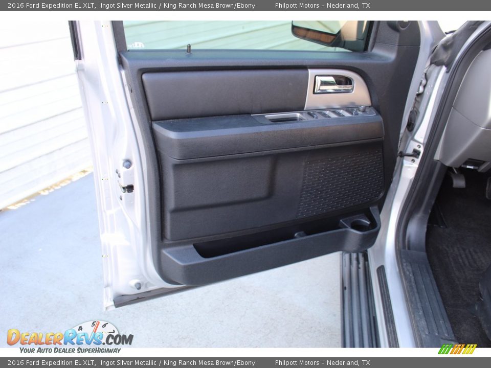 2016 Ford Expedition EL XLT Ingot Silver Metallic / King Ranch Mesa Brown/Ebony Photo #14
