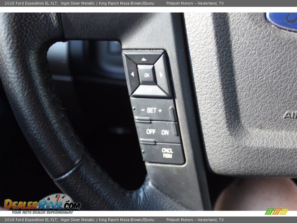 2016 Ford Expedition EL XLT Ingot Silver Metallic / King Ranch Mesa Brown/Ebony Photo #16